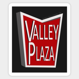 Valley Plaza Vintage Sign Sticker